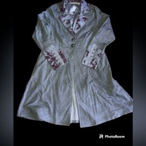 Soft Surroundings Long Jacket w Buttons